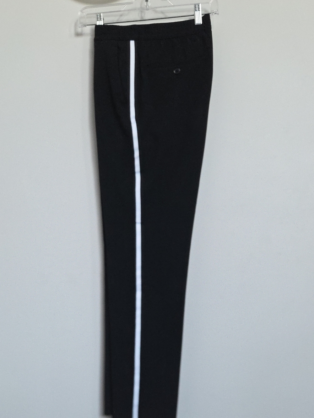 H&M Black Dress Pant with White Tuxedo Stripe